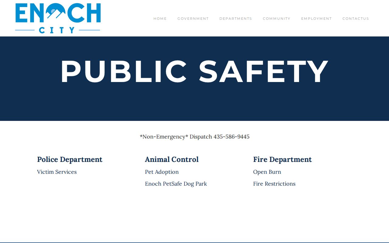 Enoch warrant search compared with the city public-safety system
